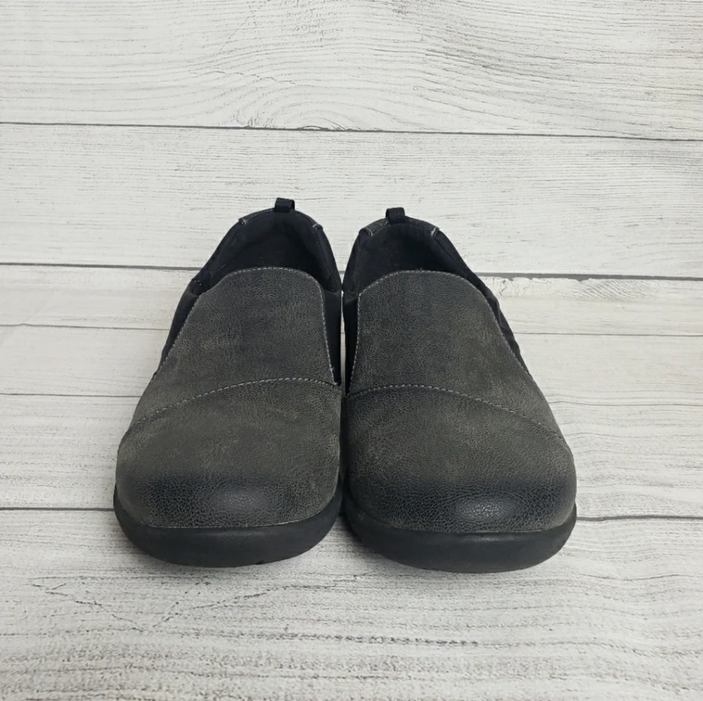 Cloudsteppers by Clark's Black Charcoal Slip-on Women's Sz 11 Shoes‎